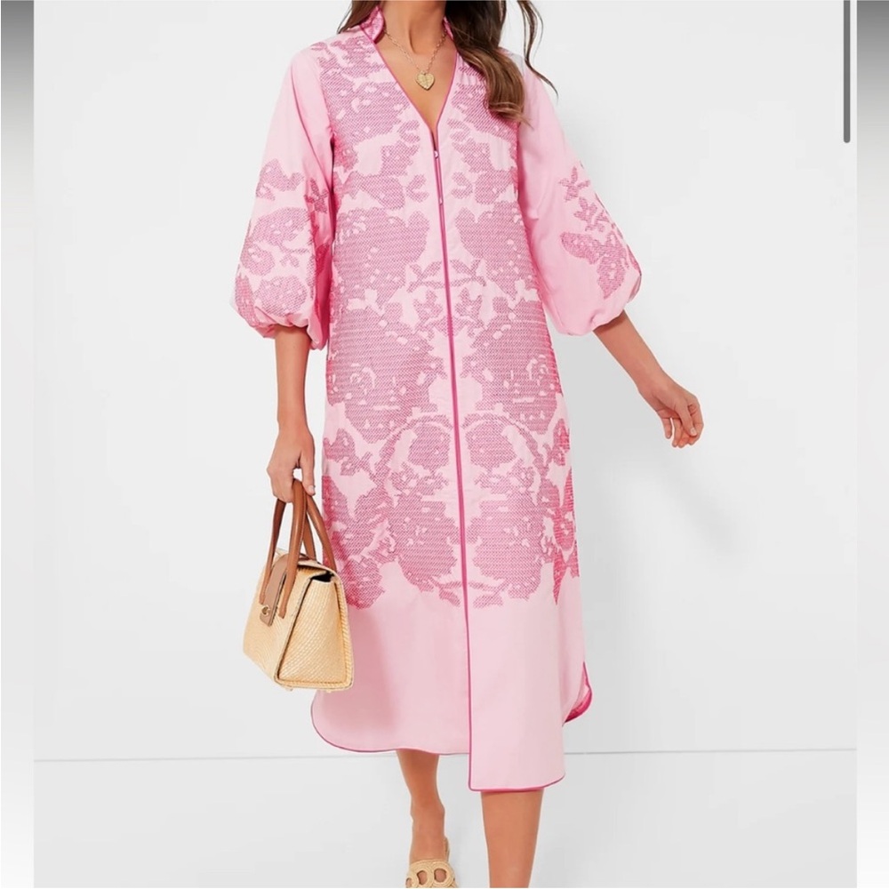 NWT Tuckernuck Hyacinth House pink caftan dress size M